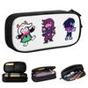 Deltarune Chapitre Trio Est de Retour Trousse à Crayons Sac à Stylo Classique Étudiant Grande Capacité Fournitures Scolaires Cadeau Trousse à Crayons