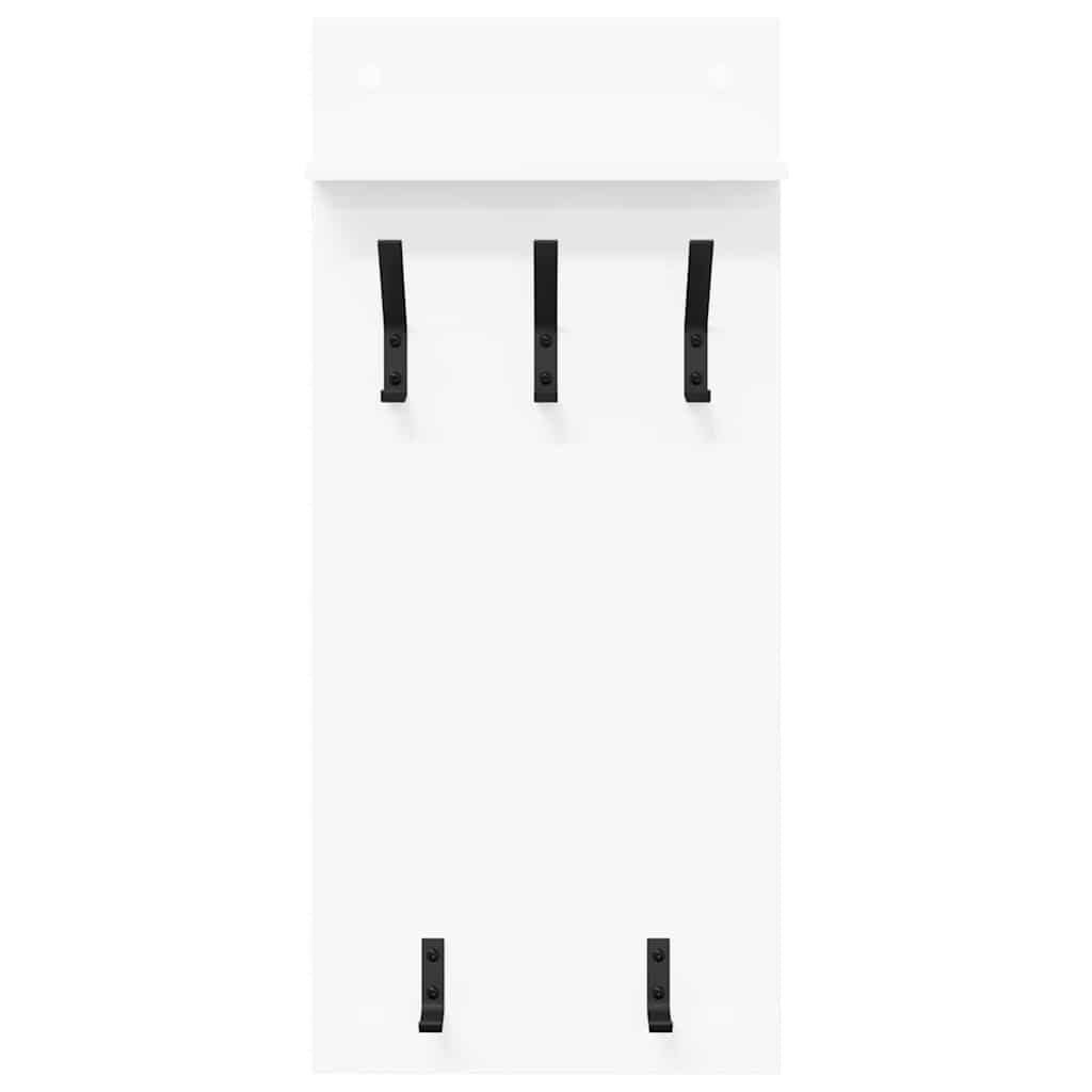Wall Mounted Nightstand White 40 x 10 x 90 cm Engineered Wood