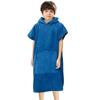 Children's Warm Coral Fleece Hooded Bathrobe for Surfing and Swimming