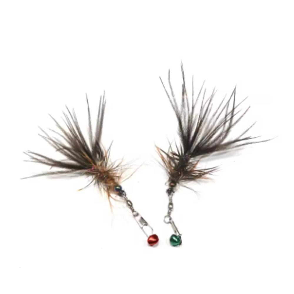 Artificial Insect Feather Cat Toy Teaser Stick for Changing Heads Feather Pet Toys Wand Accessories