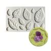 Leaf Silicone Mold 3D Impression Cake Baking Fondant Lace Cushion Chocolate Candy Dessert Tray Printing Mold Decorating Supplies