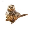 Space-saving Sparrow Statue Metal Brass Tea Pet Table Surface Ornament Home Use Decoration Accessories Vintage Bird Animal Figurines Miniatures