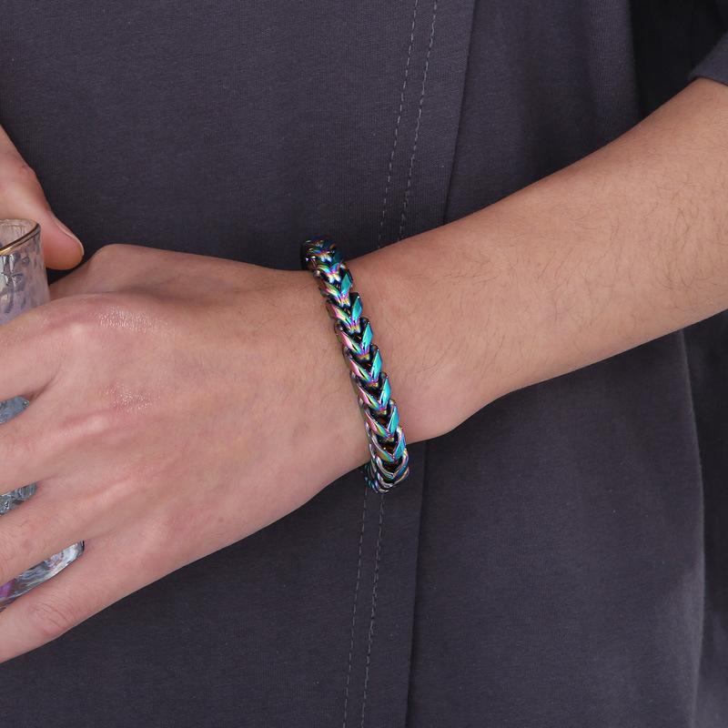 Trendy Minimalist Dragon Bone Chain Titanium Steel Bracelet