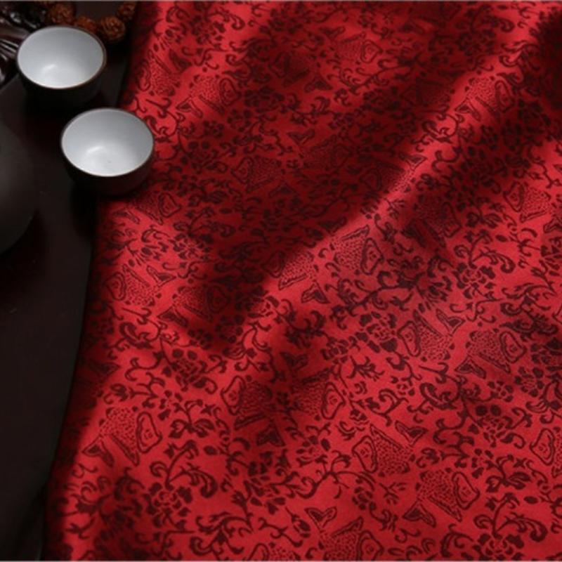 Vintage Dragon Jacquard Silk Brocade Fabric for Kung Fu Uniform Hanfu Tang Suit Traditional Chinese Clothing DIY Craft