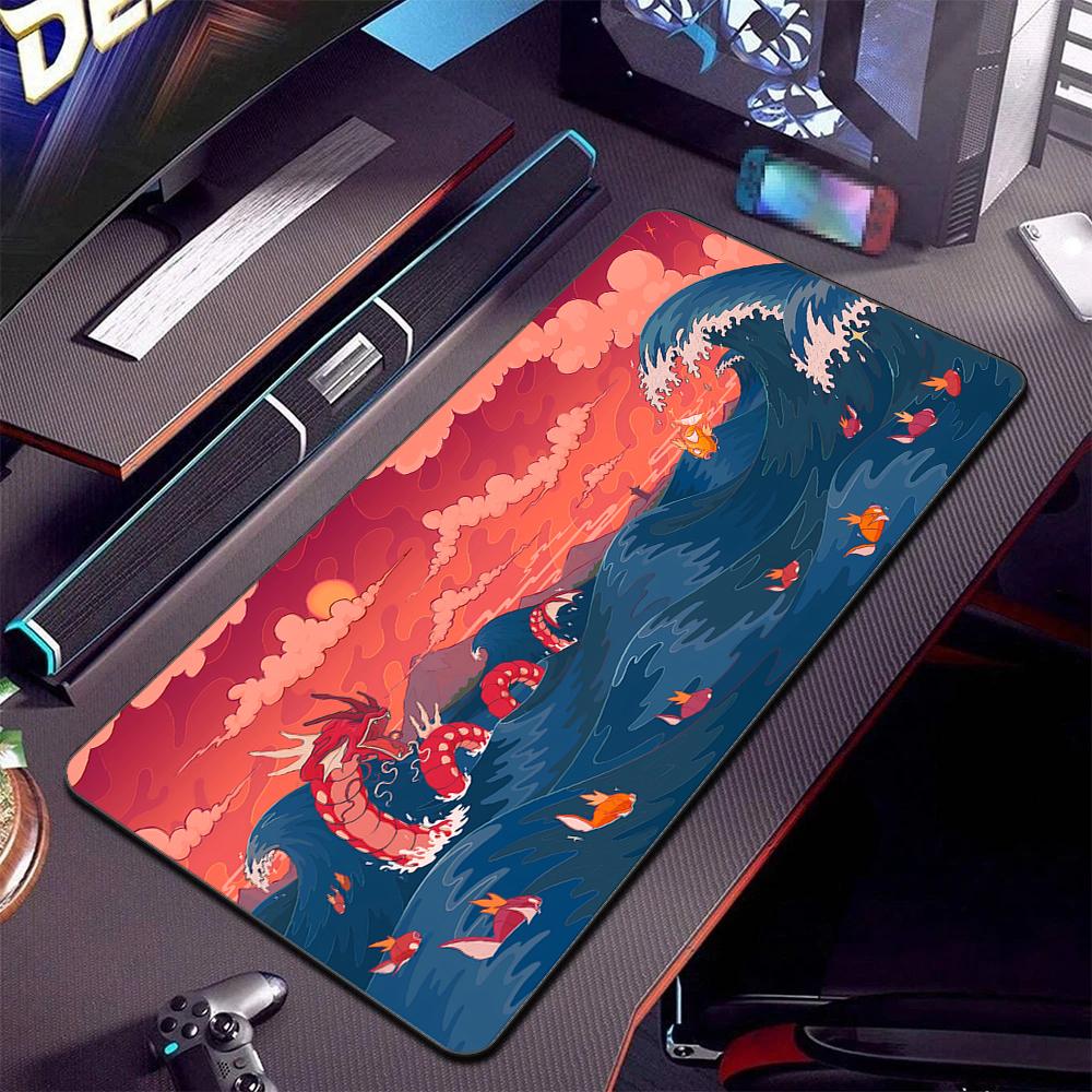 Mouse Pad Large Gaming Accessories Computer Gamer Keyboard Pad P-Pokemon Laptop Desk Mouse Mat XXL Rubber Non-slip Base Mousepad