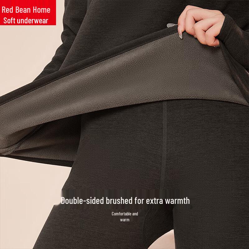 Women's Double-Brushed Thermal Anti-Static Underwear Set