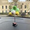 Bunte Luftballons, Autodekorationen, niedliches Mini-Cartoon-Auto, kreative Ornamente, Autozubehör für Mädchen, Armaturenbrett