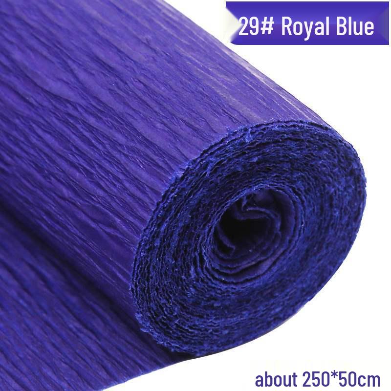 Thickened Colored Crepe Paper for DIY Flower Making: Pleated, Rolled Edge Handmade Material.