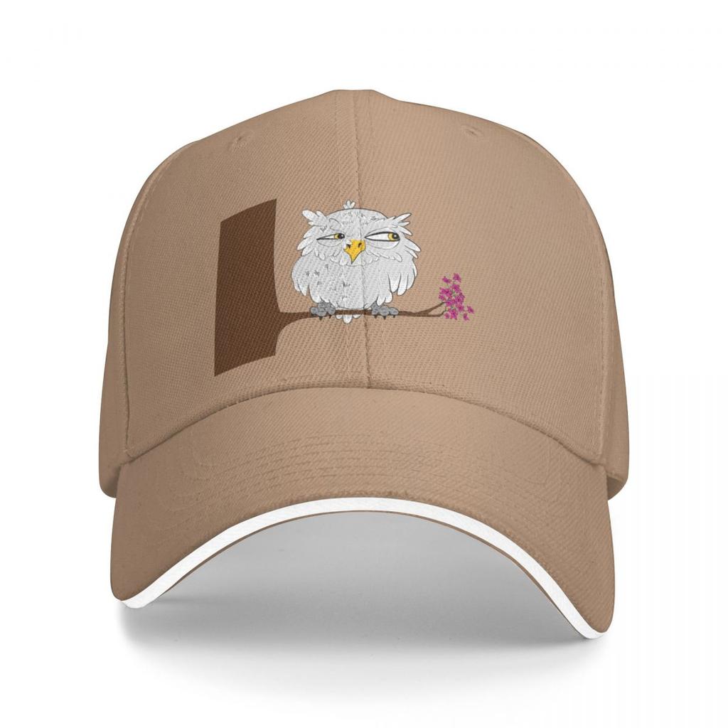 Suspicious Owl Baseball Cap Fluffy Hat Tea Hats Hats Man Women'S