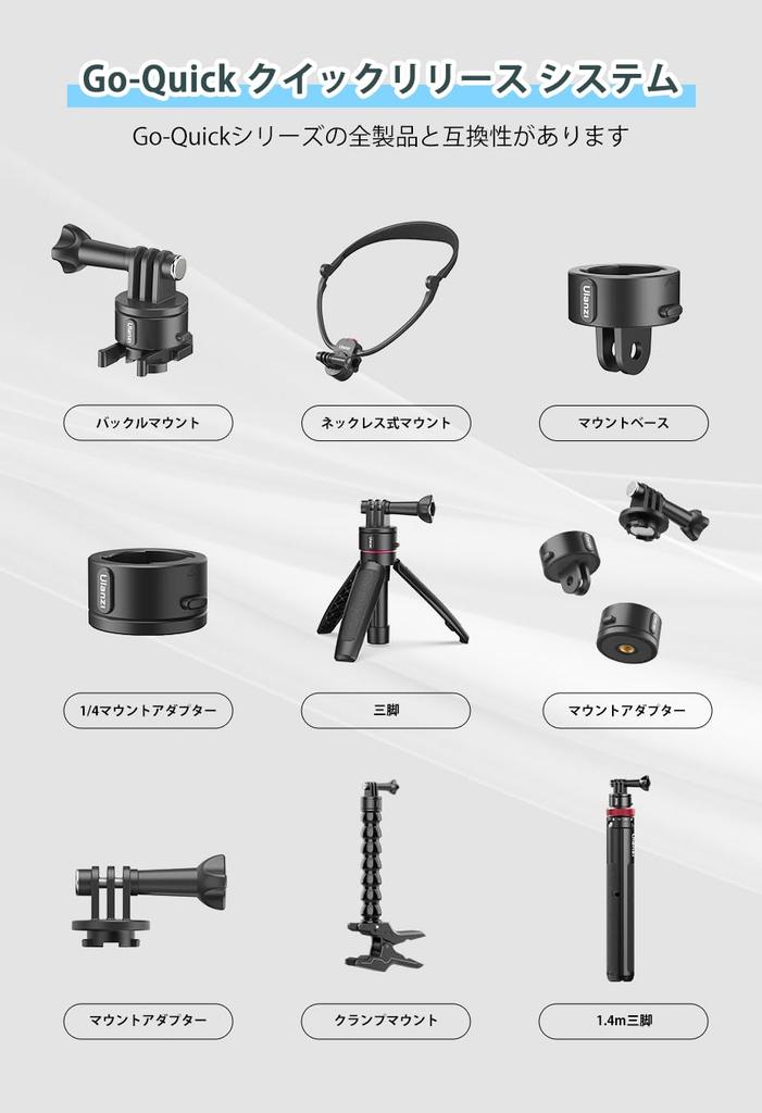 Ulanzi II Quick Release Clip Mount for POV GoPro Magnetic Backpack Mount Magnetic Universal Backpack Easy Compatible with Action Cameras such as Hero