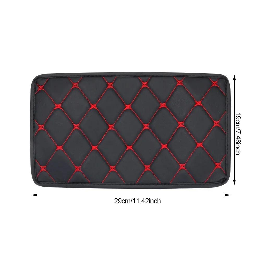 Protector pentru cutie pentru consola centrală a mașinii Husă universală pentru cotieră, anti-alunecare, piele din fibră moale, Decorare auto, Cotiera pentru brațe