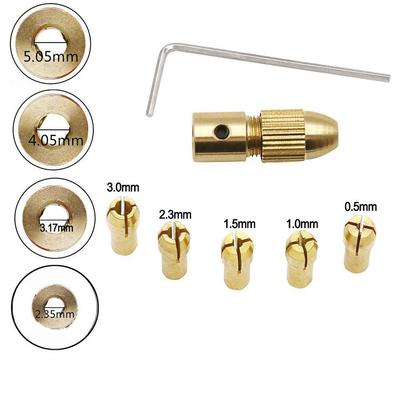 Pinza per trapano mini da 2,35/3,17/4,05/5,05 mm in materiale di rame