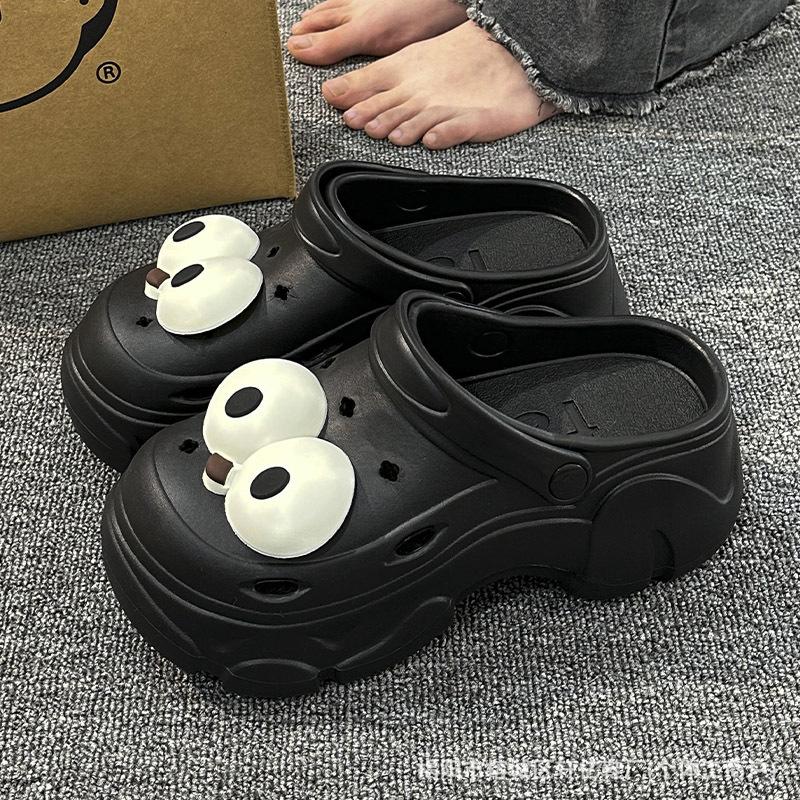 [] Cave shoes sandals women's summer wear heightened thick-soled non-slip beach baotou