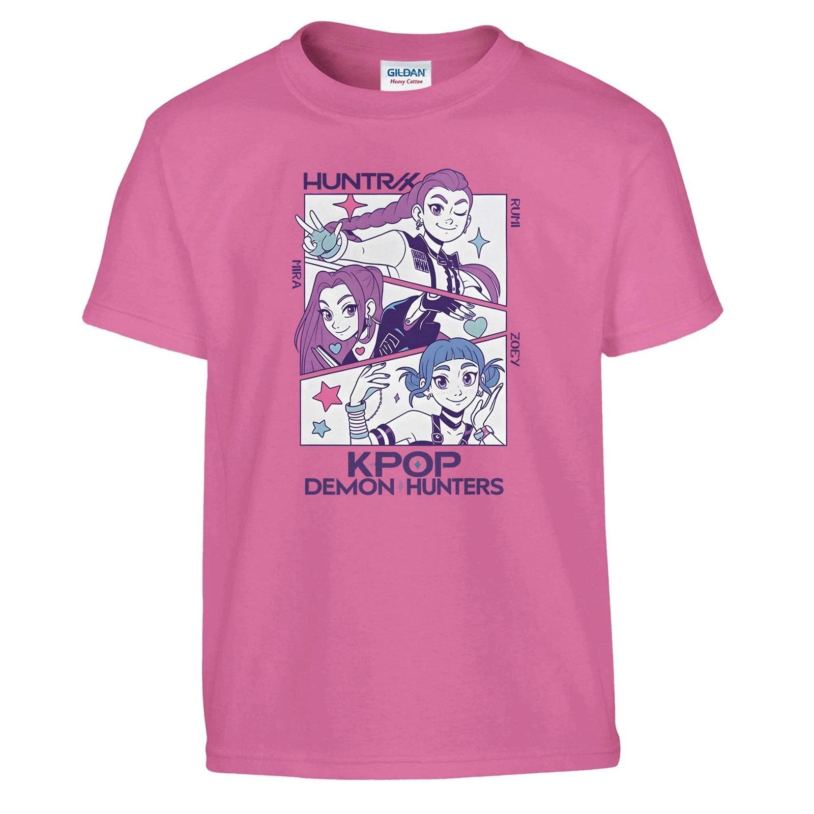 HUNTRIX Kpop Demon Hunter T-Shirt | Unisex Heavy Cotton Tee S