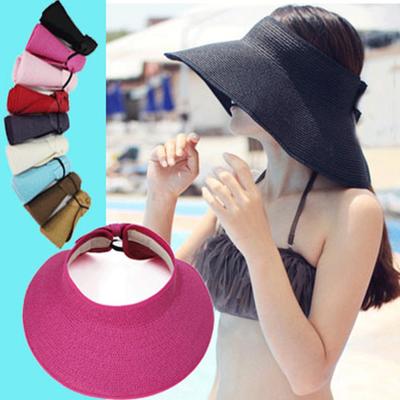 Women's Fashion Trend Sunshade Sunscreen Folding Empty Big Edge Beach Hat