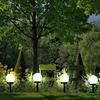 4 Stück/8 Stück Wasserdichtes LED Solarstrom Außen Gartenwegleuchte Hof Rasen Straße Spotlampe