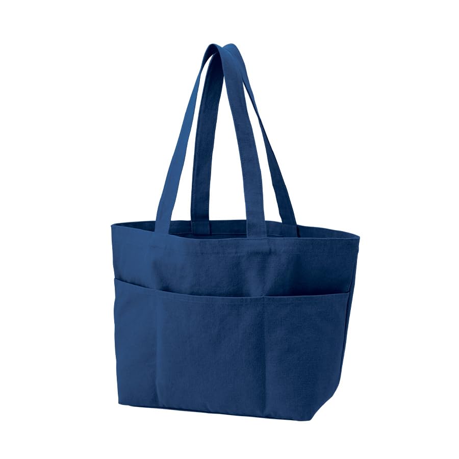 

Tradeworks Light Wash Canvas Tool Tote 3-Pocket Stroller Tote, Shopping Bag, Eco Bag (Navy, Large)