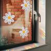 1Pc Self-Adhesive Daisy Flower Window Sticker Sun Catcher Rainbow Decals for Home Office School Decoration Easy To Apply