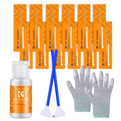 Concept Reinigungsset, 3-teiliges Set, 20 ml Reiniger, Sensor-Tupfer in voller Größe, Handschuhe, Wartungszubehör für Kamera-Anfänger, Pflege, Reinigungsmittel, kompatibel