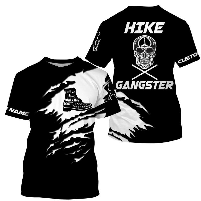 Men Shirt Fashion T-shirt Summer Clothes Personalized Name Hiking 3d Print Shirt Outdoor Casual Sports Tees Tshirt