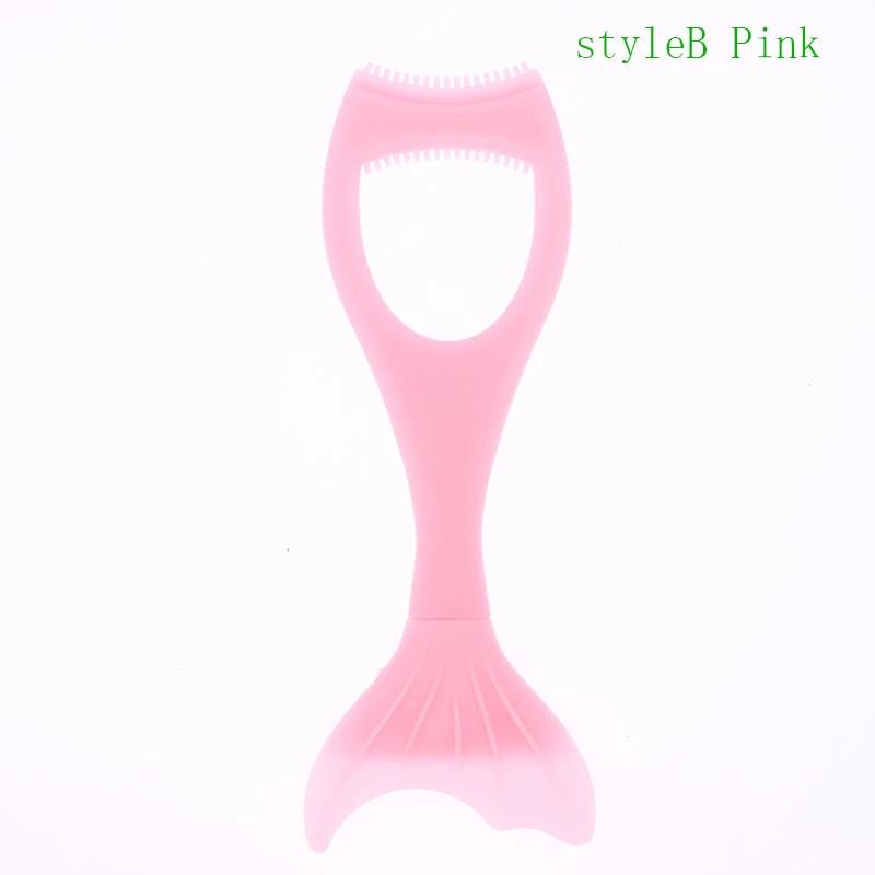 Silicone Mascara Shield Mermaid Extension Applicator Guard Detachable Eye Shadow Eyelashes Tools For Women Girls Beginners