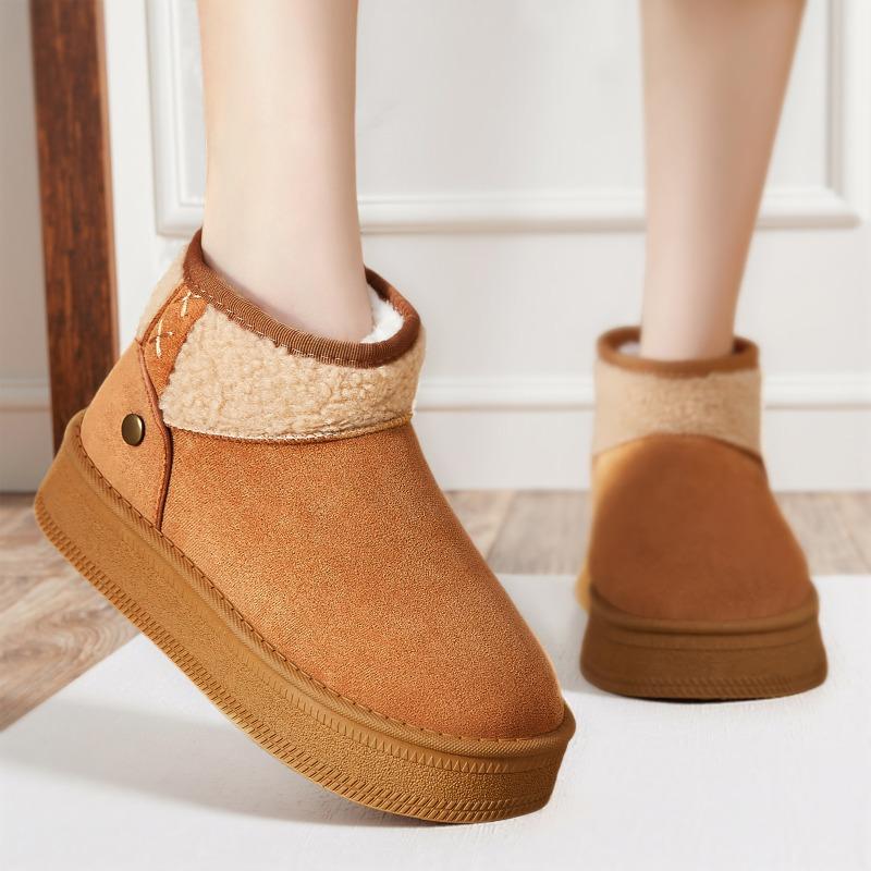 Cotton Shoes Women's High-top Snow Boots Versatile Boots Women's Fashion Women's Boots Cold-proof and Warm Women's Boots Piled Thickened Cotton Boots