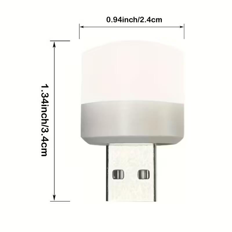 Mini USB Night Light Warm White Light for Eye Protection Bedroom Light USB-Powered LED Night Light Bedside Night Light