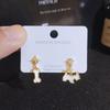 Silver Needle Earrings for Women  Korean Dongdaemun Creative Earrings  Cartoon Animal Earrings  Students Versatile Long Earrings