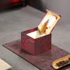 Marble Patterned Tassel Brocade Box Vintage Chinese Style Purple Clay Teapot Storage High End Souvenir Gift Box Handmade Elegant