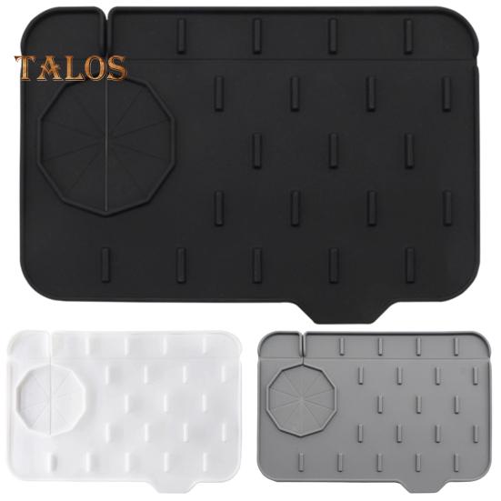 Covoraș de scurgere a apei Flexibil, care economisește efort, decupabil, durabil, design cu caneluri în pantă, tampon de uscare pentru chiuvetă, accesorii de uz casnic