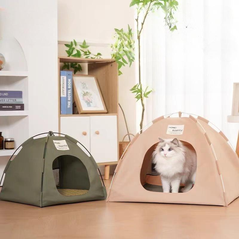 Outdoor Stray Cat House Folding Without Installation Pet Tent Bed Portable for Travel Cool Summer Kitty Puppy Bed Pet Supplies