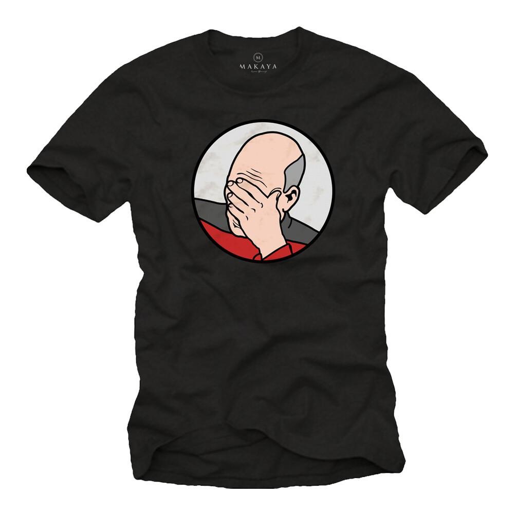 Captain Picard Epic Star Fail T-Shirt Mens Trek Meme The Wars Enterprise Nerd