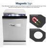 Acrylic ABS Magnetic Dishwasher Sign Clean Dirty Indicator Fridge Magnet Home Decor Multi Functional Metal Surface