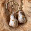 Elegant Pet Fur Memory Jar Cat Hair Storage Bottle Transparent Keepsake Keychain Memorial for Collecting And Dog Gift Pets