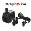 AC 220V 25W Tauchwasserpumpe 1800L/H Ligh Aquarium Brunnen Luft Teich Becken Wasserpumpe EU STECKER