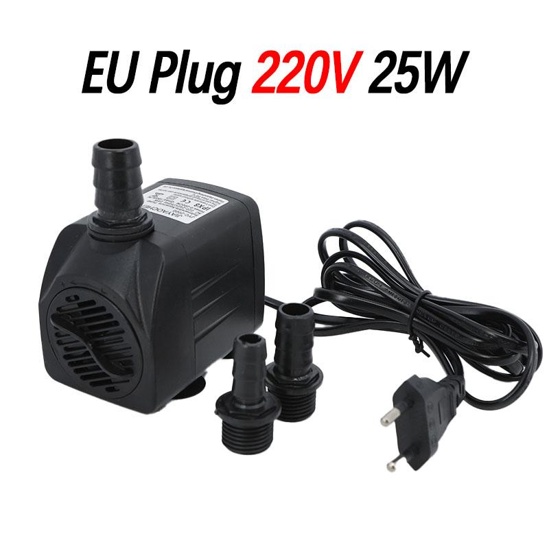 AC 220V 25W Tauchwasserpumpe 1800L/H Ligh Aquarium Brunnen Luft Teich Becken Wasserpumpe EU STECKER
