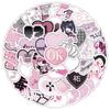 100Pcs Pink Ins Style Cute Girl Doodle Decorative Stickers Personalized Fundiy Water Cup Scrapbook Laptop Waterproof Decals