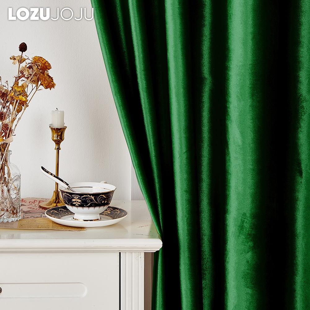1PC LOZUJOJU 70-80% Blackout Italian Velvet Solid Color Versatile Curtains for Living Room Bedroom Home Decor