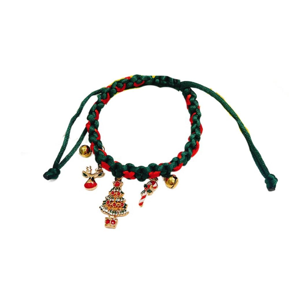 Creative Christmas Pet Collar Adjustable Cat Neck Strap Pet Necklace  Small Medium Pets