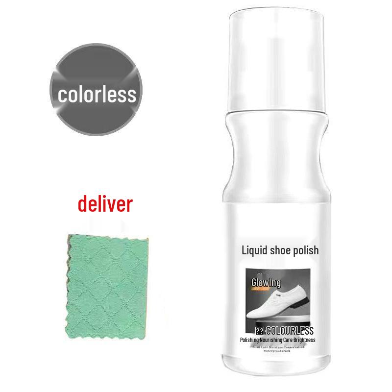 Colorless Liquid Shoe Polish & Care Oil with Integrated Brush