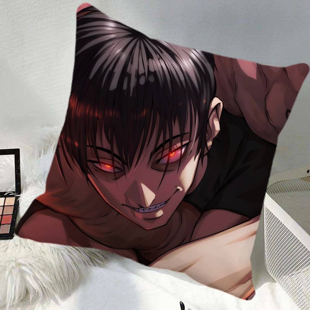 Anime KKaisen Pillow Case Square Pillow Bedroom Sofa Leisure Comfort Cushion Car Home Decoration