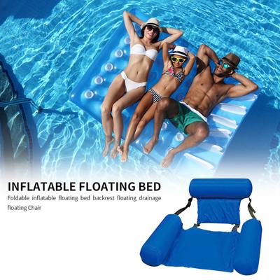 Wasserhängematte Schwimmbäder Aufblasbare Luftmatratze Sommer Strandliege Rückenstützende Stühle Schlafbetten