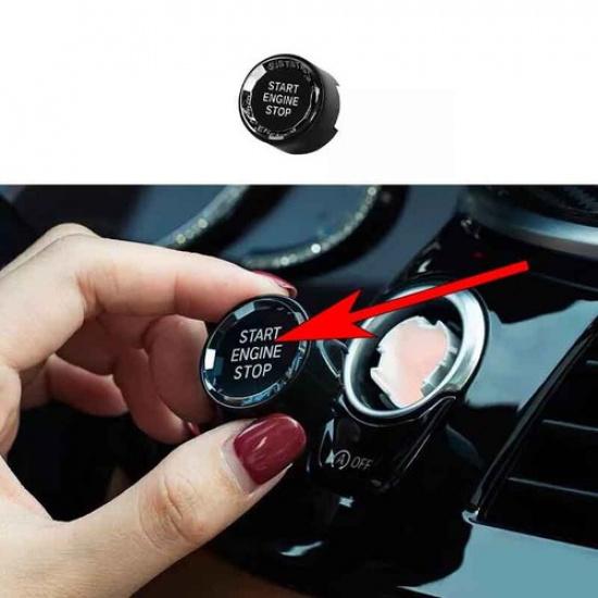 - For BMW 5 Series G30 One-Click Startup Button Cover Trim Bright Black