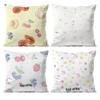 Djerf Summer BerriesS Print Avenue Pillow Case Anti-dustmite Pillowcase Invisible Zipper Silky Short Plush Sofa Cushion Cover