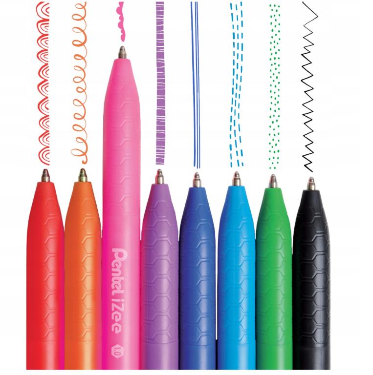 Pentel Izee Bx467 Pink Automatic Ballpoint Pen