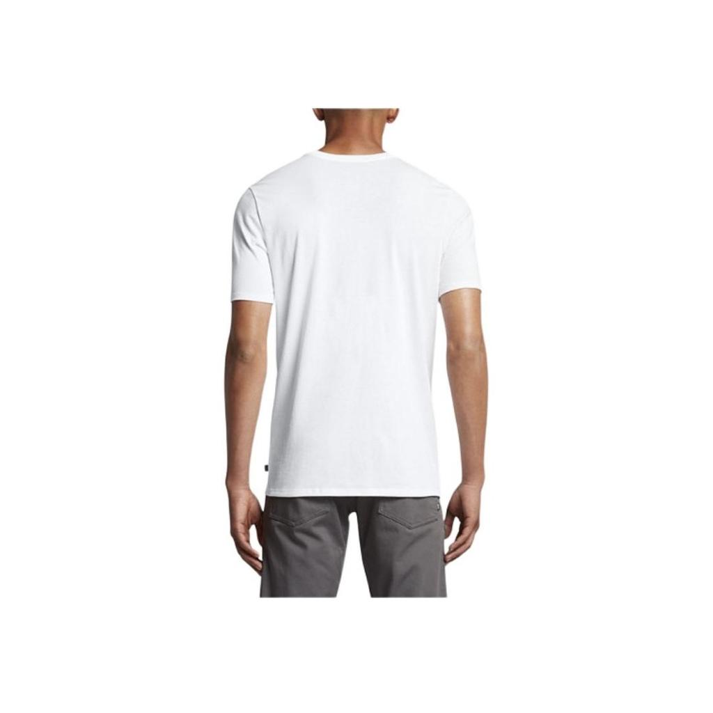 Nike SB Logo Print Crew Neck T-Shirt Men Tops White 821947-100