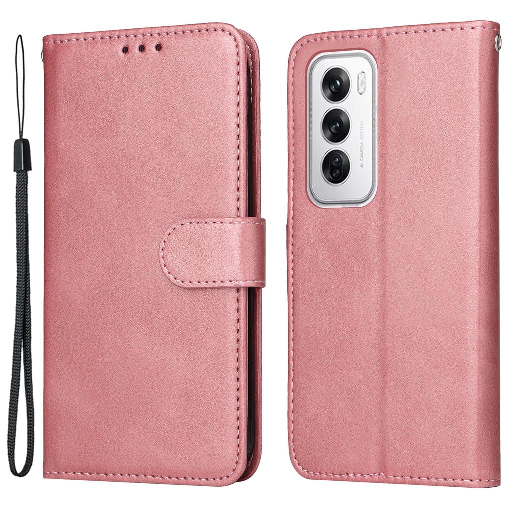 For Oppo Reno12 5G (Global) Case Wallet 3 Card Slots PU Leather Flip Phone Cover