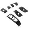 7PCs Door Window Switch Panel Cover Carbon Fiber Style Replacement for Mazda 3 Hatchback 3 Sedan CX‑30