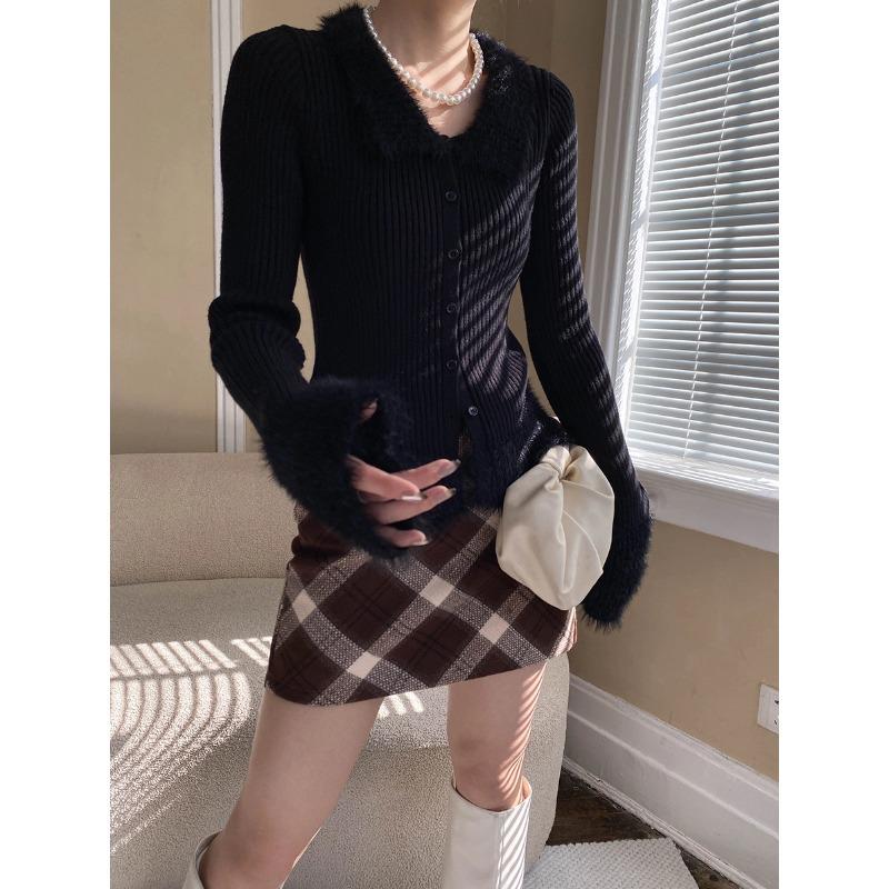 

Sinan Winter Sonata Slim Fit Polo Knit свитер из искусственного бархата под норку One Size чёрный