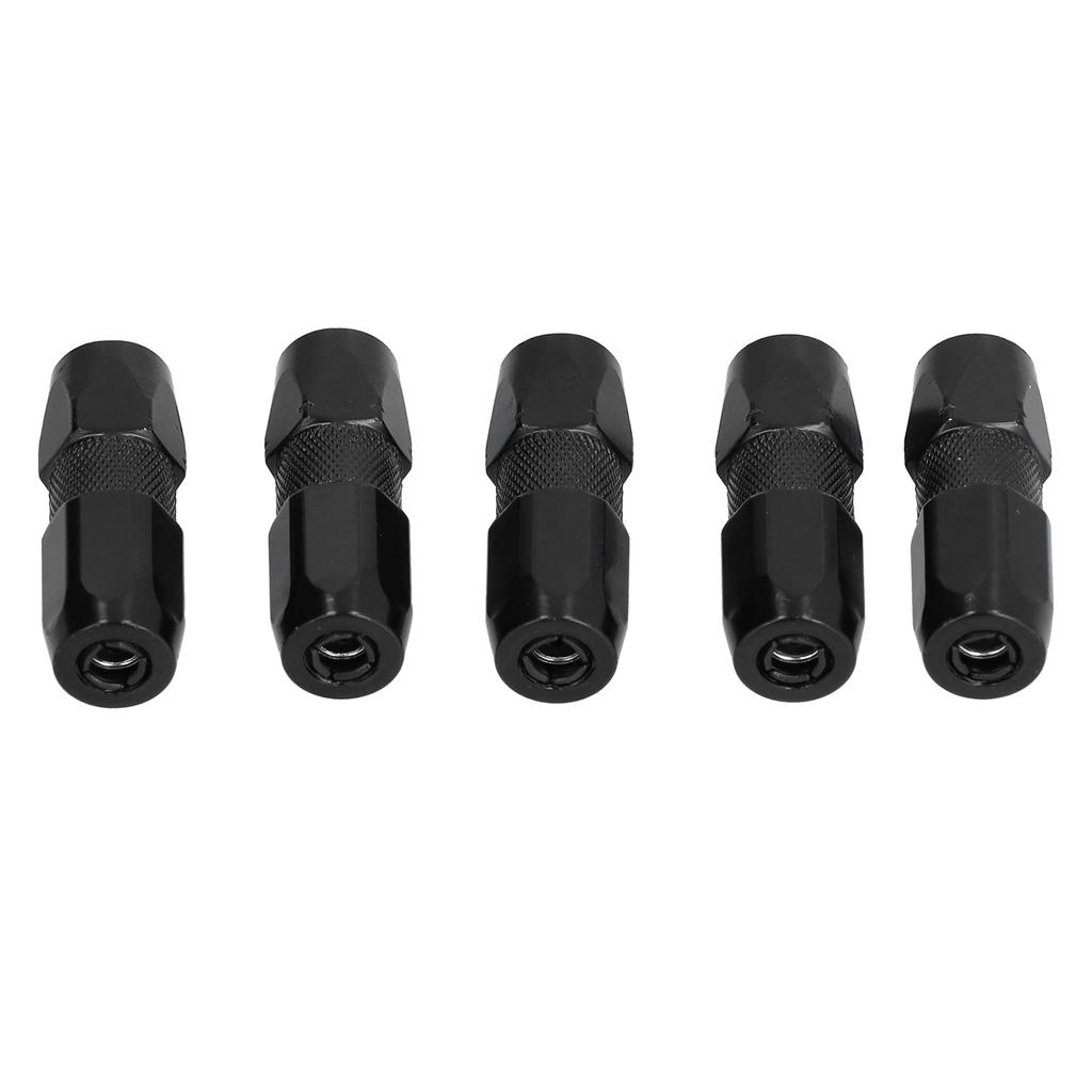 5Pcs Grease Gun Coupler Tightly Bite Durable WearResistant Grease Gun Flat Nozzle for Equipment Maintenance